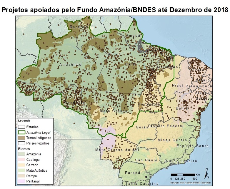 Gráfico Mapa Projetos FA 2018