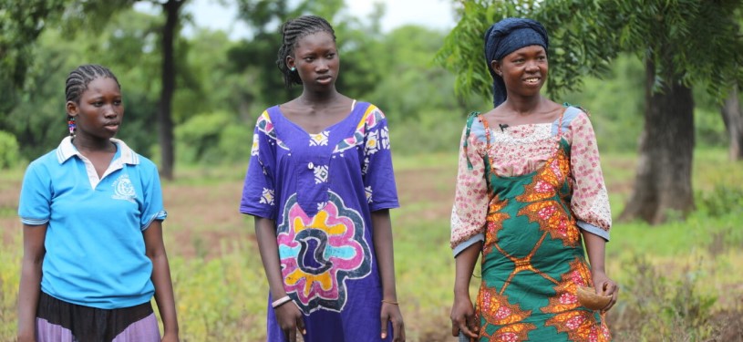 Women from Ghana doing farming work