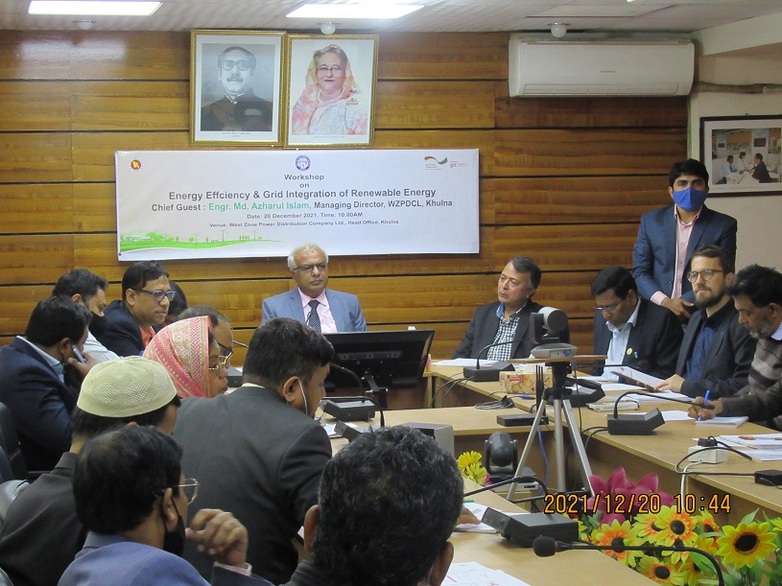 Energy Efficiency and Grid Integration of Renewable Energy Workshop at West Zone Power Distribution Company Limited, Head Office, Khulna. P. C.: ©GIZ BD/Shariful Islam