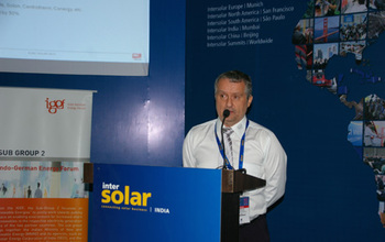 Mr. Reinhard Ling, Managing Director, IBC SOLAR Projects Pvt. Ltd., India