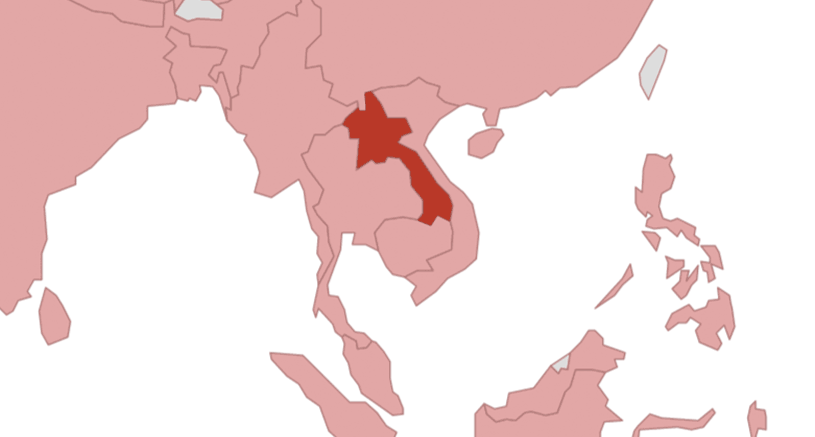 Map Laos