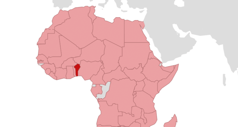 Benin carte