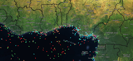 A map of westafrica.